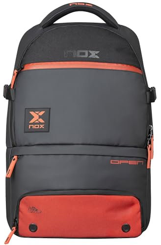 NOX Mochila Luxury Open Series Negro/Rojo