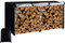 Chinimon Kaminholzregal Abdeckung, Wasserdicht 420D Oxford Abdeckung für Holzregale Außen, Wetterfeste für Brennholz-Lagerabdeckungen, Mit PVC-Unterlage(244 * 61 * 107 cm)