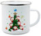 lorajewel Mug émaillé Personnalisé avec Nom Date 350ml Céramique Tasse Cadeau pour les Enfants Garçons Filles Entrée à l'école Jardin d'enfants Sac d'école Rose Fuselé (6 name)