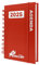 BullTek - Kalender A6 2025 | Mehrsprachiger Tagesplaner mit 30-Minuten-Intervallen | Hardcover & Ringbindung | Wetter-Tracking | 1 Tag/Seite, Rot, Papier Cardstock