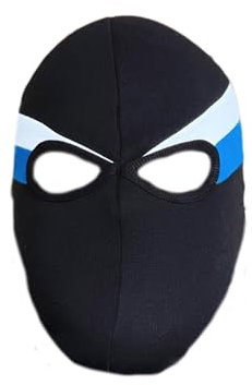 PGWEAR Sturmhaube Stripe (DE/NL/SE/PL, Alphanumerisch, Einheitsgröße, Weiß/Blau)