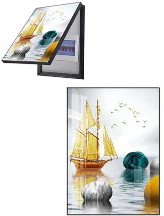 Cache Tableau Electrique Cache Compteur Électrique D'intérieur Peinture Décorative Boîte Distribution Peinture Décorative,09,55X45