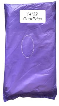 GearPrice Lot de 1000 sacs à pain, en plastique, à remplir, 14 x 32 cm