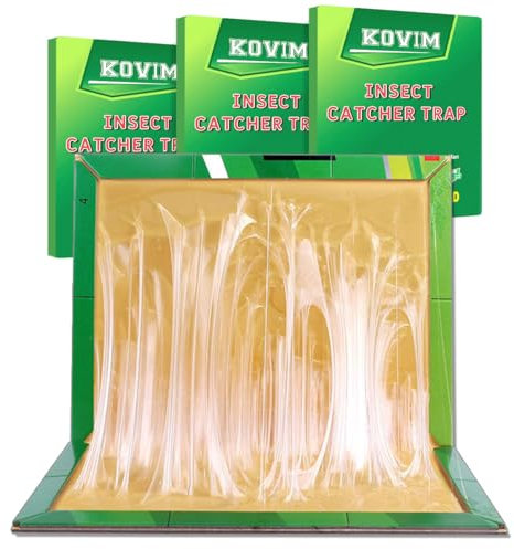 Sticky Trap Pads Board - Large Extra Strong Sticky Trap for Multiple Insects in Indoor Outdoor Home Kitchen Garden (C. 3 Pcs)