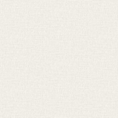 Rasch Fiji Linen Textured Blown Vinyl Linen Effect Modern Minimalist Wallpaper Stone White Perfect for Simple Bedrooms Living Rooms Hallways 316131
