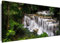 Myartstyle - Bilder Panorama 80x30cm - Leinwandbild 1 Teilig - XXL Wandbild Wasserfall Kunstdrucke Natur Landschaften w-1p-s222-133