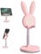 Nediea Support de téléphone réglable en Hauteur avec Support de téléphone de Bureau Lapin Compatible avec Tous Les téléphones, Tablette (4-10 Pouces)