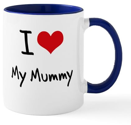 CafePress I Love My Mummy Mug 11 oz (325 ml) Ceramic Coffee Mug