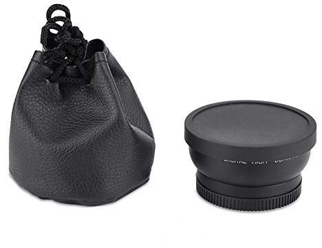 Akozon 52mm 0,45-fach Universal-Konvertierungs-Makroobjektiv - Weitwinkel, Metall, Festbrennweite, 1:1, Multi-Layer-Beschichtung