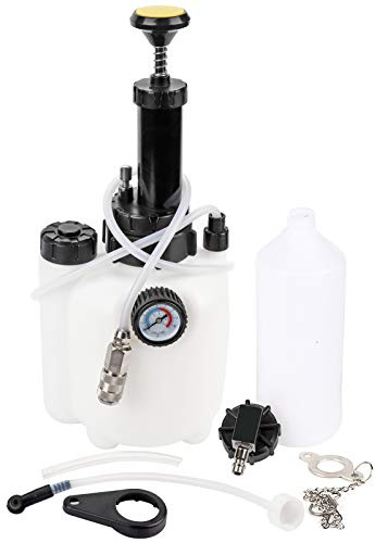 Auto Bremsenentlüfter, 3L Manuelle Kupplungsflüssigkeit, Bremsflüssigkeitswechsler Zweiteiliges Set Flüssigkeitsentlüfter 10-30 PSI (0.7-2.0 Bar) mit 1L Absaugflasche Bremsflüssigkeits Wechselgerät