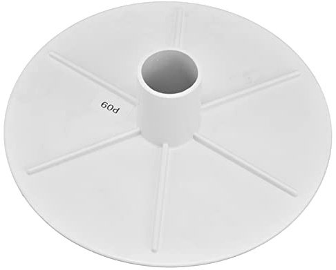 Pilipane Piastra di aspirazione per Skimmer con Raccordo Dritto,Skimmer Piastra aspirante per Piscina,Piattello per Tubo Aspira Fango per Pulizia Piscina,Bianco per Tutti i Tubi Aspira Fango