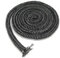 Cinta de Sellado para Chimenea, Junta Refractaria Y Tubo Pegamento, Junta Puerta Chimenea, Tira de Sellado Resistente al Calor con Cinta Final, para Chimeneas y Estufa de Leña, Negro, 6mm*3m