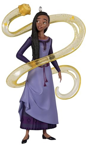 Hallmark Keepsake Weihnachtsdekoration 2024, Disney Wish Asha und Stern, Geschenke für Disney-Fans