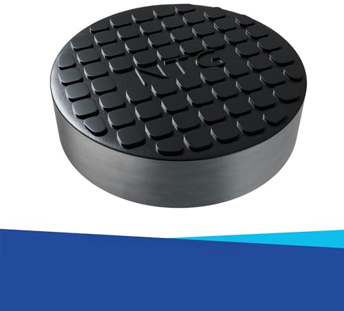 NTG Gummiauflage für 2 to Wagenheber | für Verschiedene Modelle | mit Extra Aufnahme auf der Rückseite, sicherer Halt | Power PAD | Wagenhebergummi | Auflage Wagenheber | Jack pad (Flach 1 Stück)