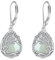 Jade Baum des Lebens Ohrringe für Damen 925 Sterling Silber Lebensbaum Tropfen Ohrringe Leverback Schmuck Geschenke