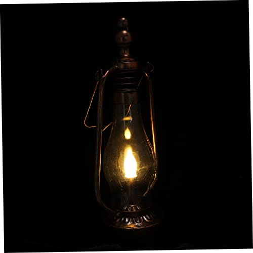 ORFOFE Retro Hängeleuchte aus Eisen mit LED Flammen Effekt Kreative Handlampen Verzierung für Halloween und Partys Dekorative Pendelleuchte für Warme Atmosphäre