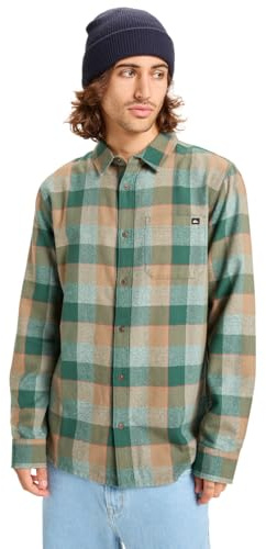 Quiksilver Herren Motherfly Plaid Ls Shirt T-Shirt (1er Pack)