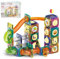 Balakaka Magnetic Tiles Building Blocks for Kids 94PCS, 3D Magnetic Marble Run Construction Toys with Marbles, Sensory Educational STEM Learning Toy for Boys Girls Age 3+ Years Gift