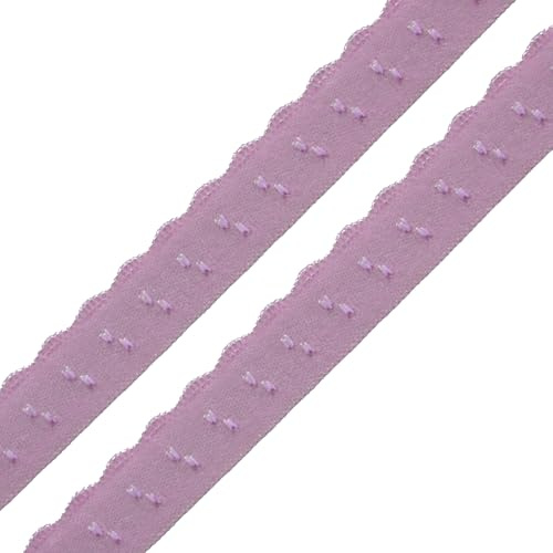 Wäschegummi 10% Elasthan Faltgummi Ziergummi 10mm Dessous-Gummi Falzgummi Bogenkante ab 1m elastisches Einfassband