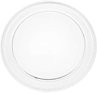 OUNONA Plato Giratorio de Vidrio para Microondas 28 Cm, Base Plana Resistente al Calor, Reemplazo para Hornos Domésticos, Bandeja Giratoria Fácil de Limpiar