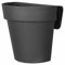 Euro 2016 0607425 3 PLAST Up Vase mit Reserve 25 cm Anthrazit Wohnen, Multicolor