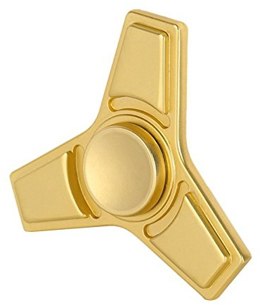 Christmas Concepts® - Tri Fidget Hand Spinner - Stress Reducer, Stress Relief, Autismus - Matt Gold Design