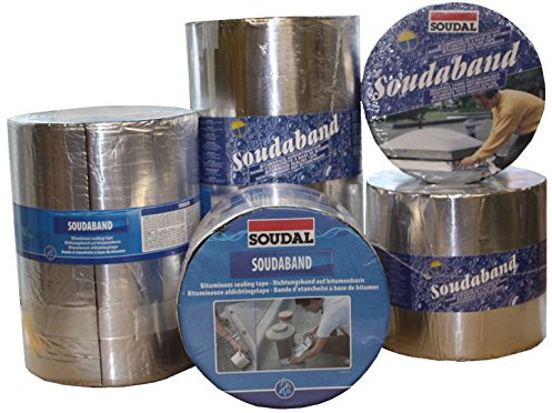 Soudal Soudaband Aludichtband Bitumenband Dachabdichtung 300mm x 10m -> alu, selbstklebend, wasserdicht