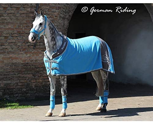 Abschwitzdecke Exclusive Collection Silver Edition türkis-grau (125 cm)