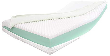 Dibapur® Visco Orthopädische Visco + Kaltschaummatratze (Hohes Raumgewicht) Auswahl x ca.16 cm Kern mit einem glatten 3D Air Fresh Bezug ca. 16,2 cm - Made in Germany (60x180 H3)