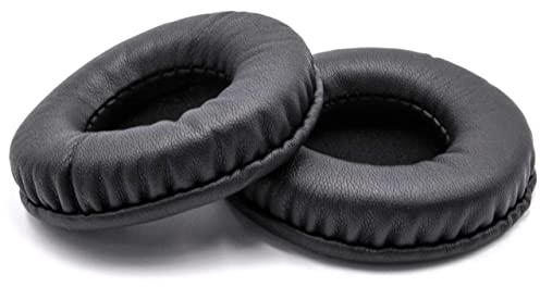 vhbw Ohrpolster Ersatz Polster kompatibel mit Panasonic RP-DJS400 Kopfhörer Headset, Schwarz 7,5 cm