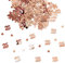 Oblique Unique® 25. Geburtstag Jubiläum Silberhochzeit Konfetti Roségold Punkte + Zahl Mix Tisch Deko Streudeko 500 Stück