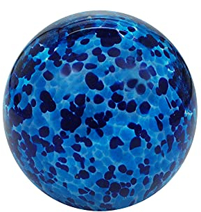 Traumkugel Traum-Kugel mini Briefbeschwerer Glas-Kugel Wunschkugel Handarbeit in Blau, ca. 6 cm Ø