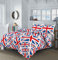 HBS Ltd Union Jack Red White Blue Printed Duvet Cover and Pillowcase(s) Bedding Set (King)