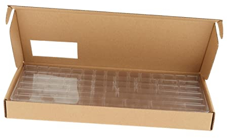 Baoblaze Keycap Storage Box, Dustproof w/Lid, with Dividers, Display Collection, Keyboard Set Organizer