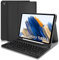 Samsung Galaxy Tab A8 Tastatur Hülle, Deutsche QWERTZ Tastatur Magnetische Kabelloser Bluetooth Abnehmbare Tastatur für Samsung Galaxy Tab A8 10.5 2021 SM-X200 SM-X205, Schwarz