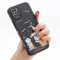 Yonds Queen für iPhone 13 Pro Max Niedliches Hülle, Cartoon Astronaut Space Planet Swing Design Stilvoll Stoßstange TPU rutschfeste Stoßfeste Schutzhülle (iPhone 13 Pro Max, Schwarz Welpe)