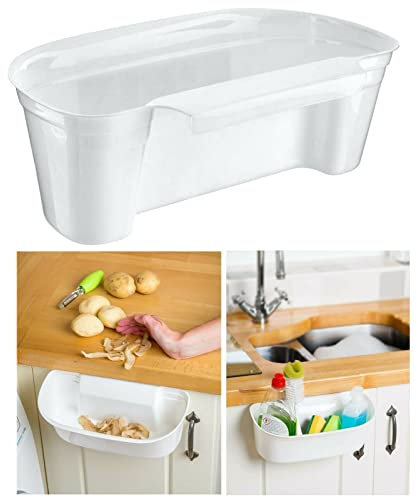Celino® Poubelle de cuisine à suspendre sur une porte de placard pour éplucher les légumes