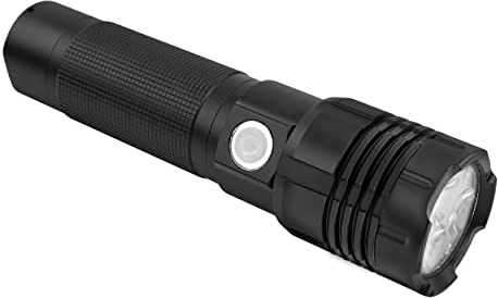 ANSMANN PRO 3000R Professionelle 30W wiederaufladbare LED-Taschenlampe IP67 bewertet 6 Lichtfunktionen Leuchtweite bis zu 213M Inklusive 3,6 V 5100 mAh Li-Ionen-Akku, Handschlaufe.3 Jahre Garantie