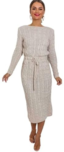 Pretty Attitude Ladies Knitted midi Dress for Winters Women's Woolen Dress