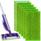Vicloon Lingette pour Swiffer Wet Jet, 6PCS Serpillères en Microfibre Compatible Swiffer Wet Jet, Lingettes Réutilisable pour Swiffer Wet Jet, Chiffon Rechange pour Swiffer Wet Jet Balai Spray