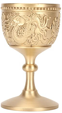 Weinkelch, Goldkelch, Messing Im Retro-Stil für Bankette