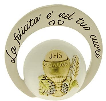 PuntoCasaStore Iride Icona Tonda Calice Prima Comunione H.8 CM BOMBONIERA