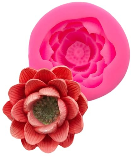 Formen Fondant Kuchen Dekorieren 2 Stücke Sukkulente Fondant Kuchen Dekoration Form Backen Diy Silikon Seerose Lotus