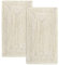 HAMID 2er-Pack Alhambra Jute-Teppiche Naturfarben, 100% Jutefaser-Teppiche, handgeflochten, Wohnzimmerteppiche, Esszimmer, Schlafzimmer, Korridore, Naturfarbe (60 x 110 cm) 2 Stück