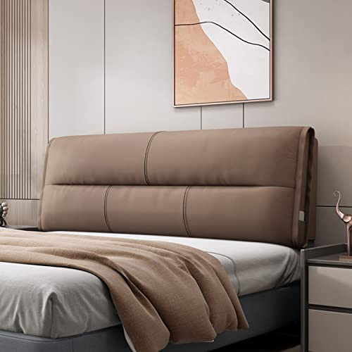 ZZYK Wandkissen Kopfteil Kissen Abwischbares Bett Rückenlehne Lesen Kissen Rückwand Lendenpolster Abnehmbares Kopfteil Für Tatami Schlafzimmer Tagesbett Bett,Kaffee,No Headboard 70.8