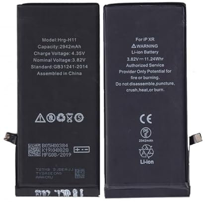 Genérico Battery for Apple iPhone XR 2942 mAh Large Capacity 616-00471 A1984 Internal