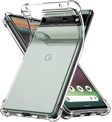 Google Pixel 7A Case, Pixel 7A Case, Google Pixel 7A Cover, [Raised Corner] [Slim Thin] [Shockproof] Flexible TPU Gel Rubber Soft Silicone Protective Case Cover For Google Pixel 7A (Clear)