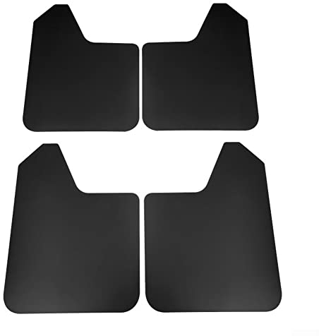 Universal-Schmutzfänger, Spritzschutz, für Auto, Pickup, SUV, Van, LKW, Schmutzfänger, Spritzschutz, Schutzbleche, Schwarz, 4 Stück