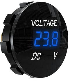 Tiardey DC 5-48V Voltmeter Battery Monitor Waterproof Digital Display Voltmeter for Car Boat Marine Vehicle Motorcycle Truck Camper ATV