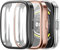 FINTIE 3 Piezas Funda para Amazfit Bip 5, TPU Suave Protector de Pantalla Carcasa